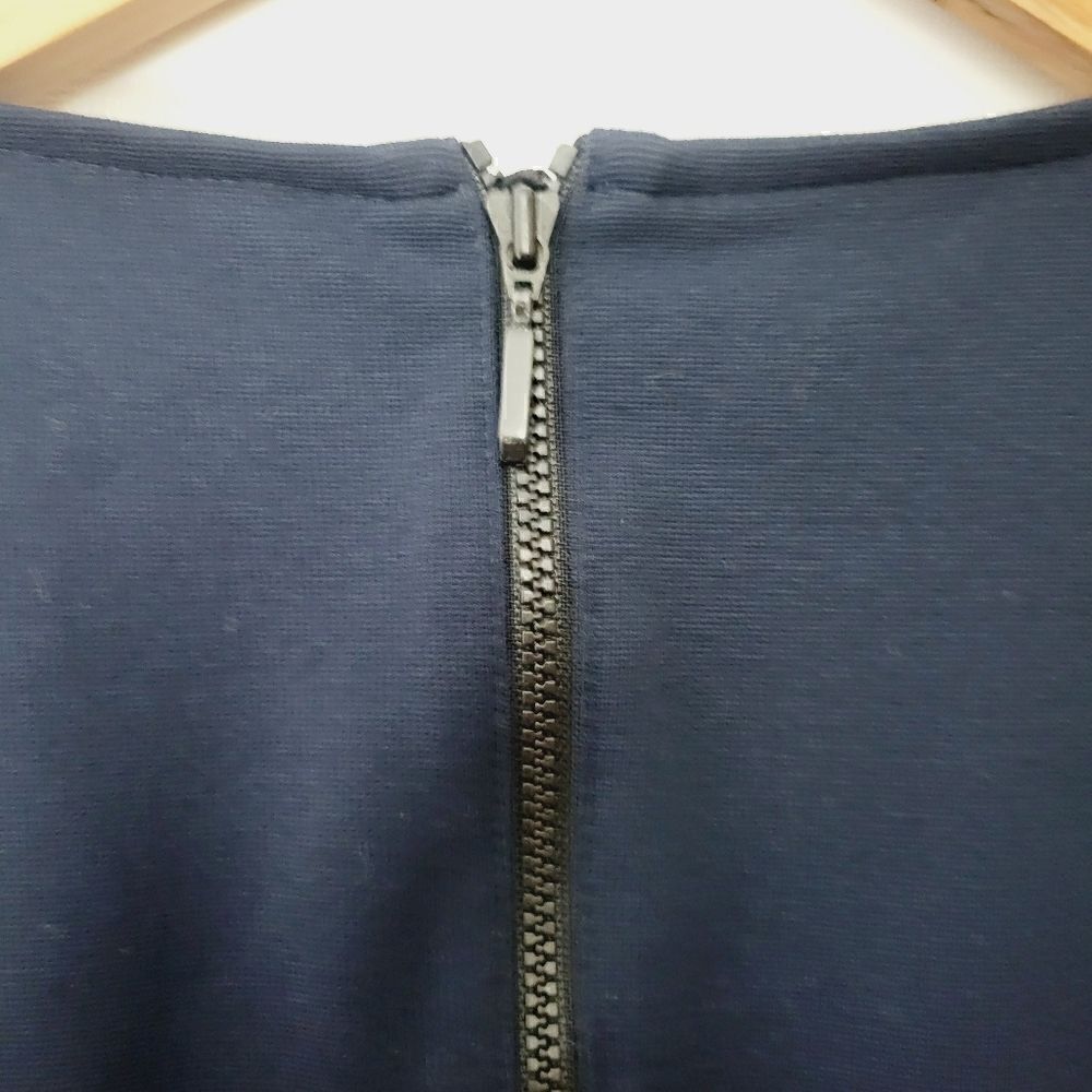 Luisa Serano Navy Fit and Flare 3/4 Sleeve Top - Picture 8 of 14